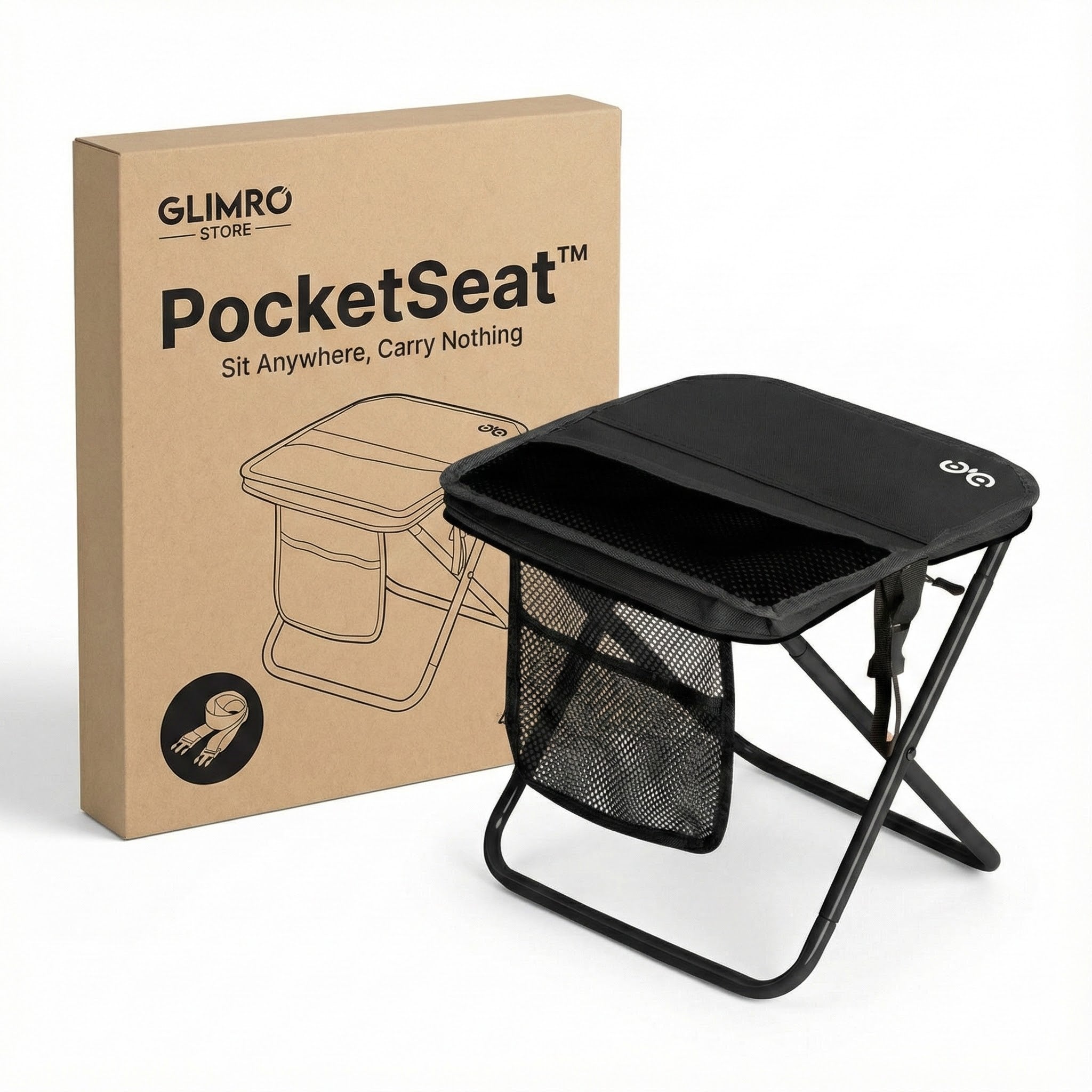 PocketSeat™ – Sit Anywhere, Carry Nothing